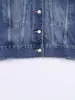 Popular Internacional Aliexpress Zr Roupa Feminina Exportação Roupa Feminina Atacado Outono Reversível Jeans com Pele Sintética Jaqueta