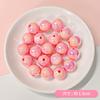 Cuentas Sueltas de Cuentas Acrílico Serie Rosa Luminoso Oso Conejo Pulsera Cadena para Teléfono Móvil Accesorios Accesorios DIY Venta al por Mayor