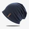 Chapéu Feminino Outono e Inverno Quente Tricô Versátil Cor Sólida À Prova de Vento Proteção para Orelhas Marca da Moda Chapéu de Inverno para Homem