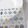 Adesivos de Arte para Unhas Estilo Étnico Boêmio com Padrões Decorativos em Relevo 3D, Decorações 3D com Suporte Adesivo, Estilo DIY de Luxo Leve