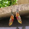Pendientes de borlas bohemias de punto para mujer, estilo étnico, geométricos, de gota de agua, concha, joyería para orejas transfronteriza de Amazon