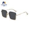 Gafas de Sol Retro Marrones de Media Montura Personalizadas para Mujer 2026 Nuevas Tendencia Estilo Coreano Gafas de Sol de Alta Gama Sin Gafas de Maquillaje para Hombre