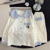 Nuevo Estilo de Primavera y Otoño para Niñas, Manga Larga, Pantalón Largo, Dibujos Animados, Ropa de Casa Cómoda con Cuello de Muñeca y Diseño de Algodón Nube, Conjunto Padre-Hijo