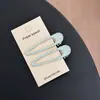 Pinza para el Cabello Ovalada de Lunares para Mujer Pinza Doble Pinza Lateral Pinza para Flequillo Tocado Hueco Pasador Nuevo con Sensación de Alta Gama Pinza para Cabello Suelto