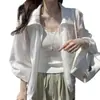 Camisa de Protección Solar de Tencel Estilo Coreano