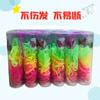 Elásticos de Cabelo Coloridos Que Não Quebram Facilmente, Pequenos Potes com 12 Unidades, Acessórios de Cabelo em Cores Macaron, Adequados para Rabos de Cavalo Duplos, Não Danificam o Cabelo