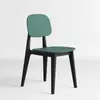 Silla de Plástico con Respaldo Creativo Macaron Nórdico para Uso en Casa, Silla de Comedor de Lujo Ligero, Silla de Ocio Moderna y Simple, Apilable