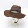 Sombrero para hombre de verano con protección solar, ala grande, para pesca, recolección de té, sombrero de pescador de verano para hombre, playa exterior, sol, venta al por mayor