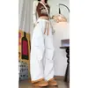 Pantalones Personalizados/Forrados de Polar Otoño e Invierno Pantalones de Esquí Impermeables Marca Trendy para Hombre Sueltos Rectos Cargo Gruesos