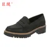 Juti En Stock Nuevo Verano 2026 Exportación Talla Grande Zapatos de Mujer Tacón Grueso Mocasines de Mujer