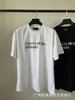 Erd Melancólico Rico Segunda Generación Estampado de Letras Viejo Holgado Retro Vintage Camiseta de Manga Corta para Hombre y Mujer Tendencia Verano