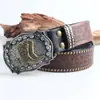 Fivela de Liga de Zinco Cavalo Ondulado Cabeça de Cavalo Cinto Masculino Fivela de Placa Retrô Cinto Fashionável Cinto Distintivo para Calça