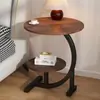 Mesa Lateral de Sofá Sala de Estar Casa Varanda Mesa de Chá Prateleira de Armazenamento Mesa de Café Pequena de Luxo Leve Mesa Móvel Armário Lateral Mesa Lateral