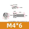 Aço inoxidável 304 DIN912 Cabeça de copo arruela de mola hexagonal parafuso de máquina de combinação dupla cabeça cilíndrica recartilhada M3M8