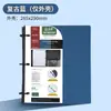Suministro exclusivo transfronterizo de cuaderno recargable plegable de 360 grados, carpeta de tres agujeros estándar de EE. UU., carpeta de PP al por mayor