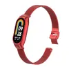 Adecuado para Correa de Reloj Xiaomi Mi Band 8 Milanese Acero Inoxidable Correa de Muñeca Hebilla de Cierre Deslizante Carcasa Metálica Correa de Reloj Xiaomi Mi Band 7
