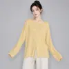 Ropa de Baile para Mujer Otoño Invierno Nuevo Cárdigan de Punto de Botón Único con Lazo Holgado Adelgazante Danza Moderna Práctica Moldeador de Cuerpo