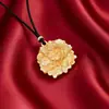 Novo Pingente de Flor de Peônia Estilo Chinês para Mulheres, Colar Antigo Banhado a Ouro de Areia Prateado, Corrente de Suéter Estilo Nacional, Joia Flores da Prosperidade