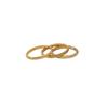 Anillo de Acero de Titanio Liso Sansheng Sansheng Dorado Simple Versátil Acero de Titanio Sin Decoloración Anillo de Pareja Gama Alta Mujer