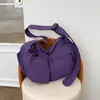 Bolsa de dumplings casual transfronteriza de gran capacidad, simple y elegante para ir al trabajo, bolso versátil de hombro y cruzado para estudiantes que asisten a clases