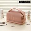 Ins Bolsa Cosmética New Toast para Mujer de Gran Capacidad Portátil para Viaje Almacenamiento Bolsa de Lavado Sentido Avanzado Bolsa de Almacenamiento de Doble Capa