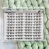 Pestañas postizas tipo gasa pequeñas, súper voluminosas, suaves, flexibles, redondas, maquillaje de ojos de alta gama, pestañas de aspecto natural, tridimensionales, estilo fresco y elegante
