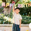 Serpentinas de Confeti de Cumpleaños para Niños y Niñas Decoración de Ambiente de Fiesta Pistola de Fuegos Artificiales de Mano para Niños Accesorios para Fotos