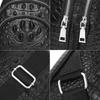 Bolso de Pecho de Cuero Genuino para Hombre con Patrón de Cocodrilo Lion Leiden, Bolso Cruzado de Piel de Vaca de Capa Superior, Bolso de Hombro Único Transfronterizo de Moda para Hombre