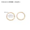 Yongjiang Bolsos Hebilla Redonda Anillo de Metal Anilla de Resorte Anillo Abierto Hebilla de Resorte de Metal Transfronteriza Llavero Hebilla de Anillo Redondo