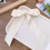 Horquilla de pinza de resorte con lazo grande de doble capa de satén estilo ballet dulce, accesorios para el cabello de chica con temperamento, diadema de princesa