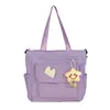 Bolso de mano lindo de estrella de dibujos animados estilo coreano para estudiantes de secundaria y preparatoria, bolso de hombro casual de gran capacidad para tutorías