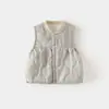 Chaleco para bebé para ropa de abrigo de otoño, Ropa de otoño para bebé Clase A, Chaleco acolchado de algodón de princesita, Chaleco grueso de invierno para bebés y niños pequeños