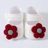 Zapatos de Flor para Niños Pequeños Traje de Diadema Zapatos Rayados Jacquard Bloque de Color Zapatos Antideslizantes de Dispensación para Bebés 0-1A