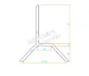 Braçadeira para telha de aço colorida Braçadeira trapezoidal Acessórios de fixação para painel solar fotovoltaico de telhado Suporte de instalação de aço angular de liga de alumínio