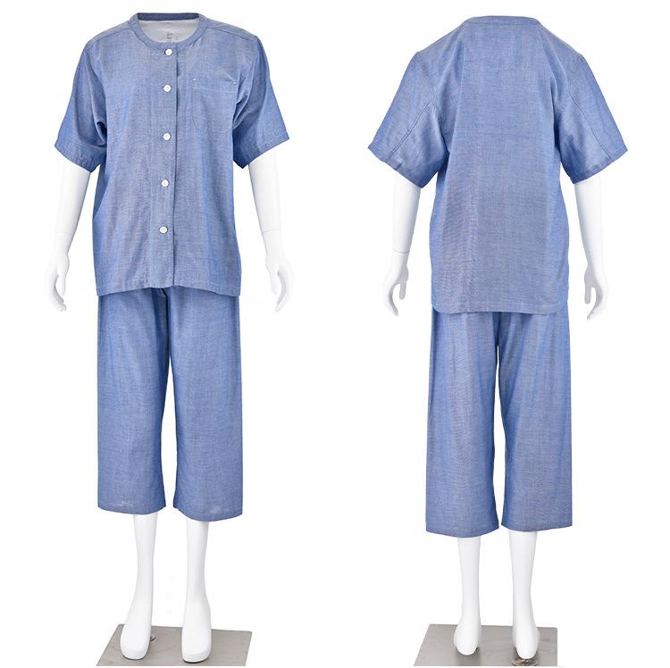 muji细支双层纱无侧缝睡衣无印良品家居服18.jpg