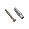 Tubo de Expansão de Ferro Metálico, Parafuso de Expansão Dentado Tipo Lagarto, Plugue para Parede de Cimento, Tijolo Oco, Parafuso de Expansão Reforçado Anti-Afrouxamento