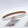 Cinturón con hebilla en forma de C para mujer, nuevo y a la moda, de PU, personalizado, decorativo, para traje, abrigo, vaqueros, ancho de banda