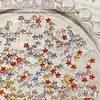 Accesorios de Diamante para Arte de Uñas 5A de Circonia, Diamantes Coloridos Super Brillantes de 3 mm con Forma de Estrella de Cinco Puntas y Base Plana, Decoraciones de Diamantes Sueltos de Estrella Mini Modernos