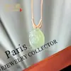Ágata Calcedonia Natural Pixiu Aceite de Hielo Verde Hebilla de Seguridad Candado Deseoso Calabaza Hoja Loto Bolsa de la Suerte Colgante
