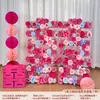 Conjunto de Decoração para Casamento e Noivado com Flores 3D, Caractere Dupla Felicidade, Enfeites de Flores Artificiais, Conjunto de Decoração Tendência para Quarto de Casamento e Atmosfera de Aniversário