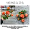 Atmosfera de outono cor caramelo laranja-amarelo flores artificiais casa hotel casamento decoração suave arranjo de flores flores de mesa atacado
