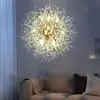 Lámpara de araña de diente de león Lámpara de dormitorio moderna casual Luciérnaga Nórdica Restaurante Tienda de ropa Lámpara de cristal Lámpara de celebridad de Internet