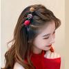 Nuevo clip de pico de pato con botón estilo Chanel, clip para flequillo de celebridad de Internet de Corea del Sur, tela vintage, cabello trenzado, pasador con textura, tocado
