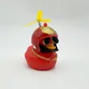 Enfeites de Carro de Pato Quebrando Pato de Natal Andando de Bicicleta Elétrica Decorações de Bicicleta Pato Vermelho Pequeno Interior Pato Amarelo Pequeno
