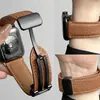 Pulseira Magnética de Couro Genuíno para Apple Watch Compatível com S10/9/8/7/6/5/4/3/2/SE/Ultra