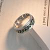 Joyería popular transfronteriza cadena para hombre anillo de descompresión giratorio de acero inoxidable tamaño estándar de EE. UU. opcional combinación multicolor