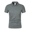 Camisa Polo de Verano Nueva para Hombre de Talla Grande, Camiseta Popular Transfronteriza Temu de Manga Corta, Top de Color Sólido