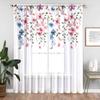 1 pieza Pantalla de ventana decorativa con flores Impresión digital 3D Suministro de fábrica Transfronterizo Amazon WISH Pantalla de ventana de tela
