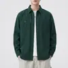 Nueva chaqueta de trabajo retro americana de peso pesado lavada para hombre 2026, de manga larga, corte holgado, camisa versátil y moderna
