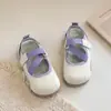 Zapatos de Cuero Suave y Resistentes al Desgaste para Niñas 2026 Verano Nuevos Zapatos Casuales de Moda Zapatos Individuales Simples Antideslizantes para Bebé